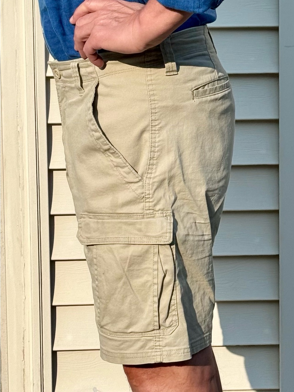 Wrangler Men's Tan Cargo Shorts – Classic Utility Style - Picture 5 of 10